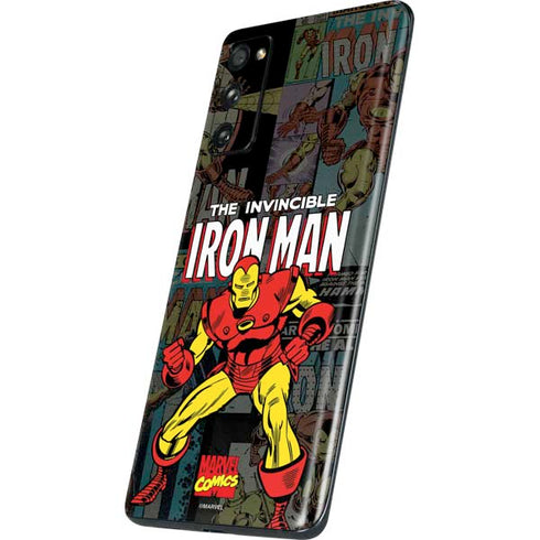 Marvel Classic Comics Iron Man Action Vintage Galaxy S20 Fan Edition Skin